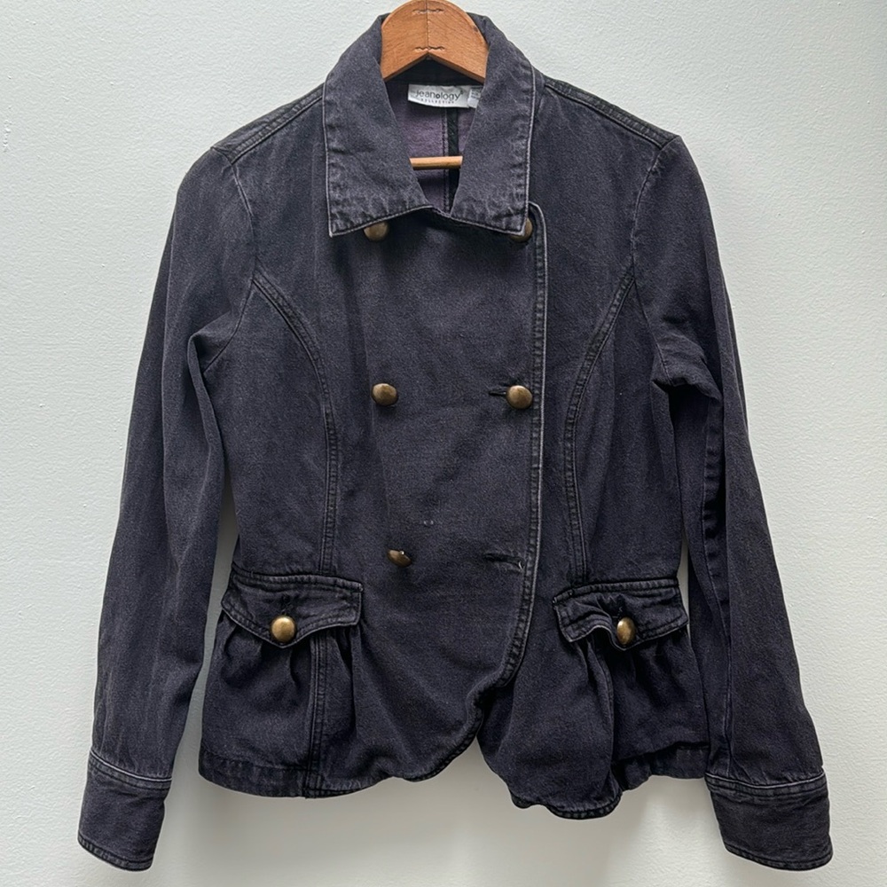 Jeanology Collection Black Denim Jacket